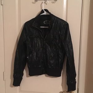 Faux leather black Jacket.